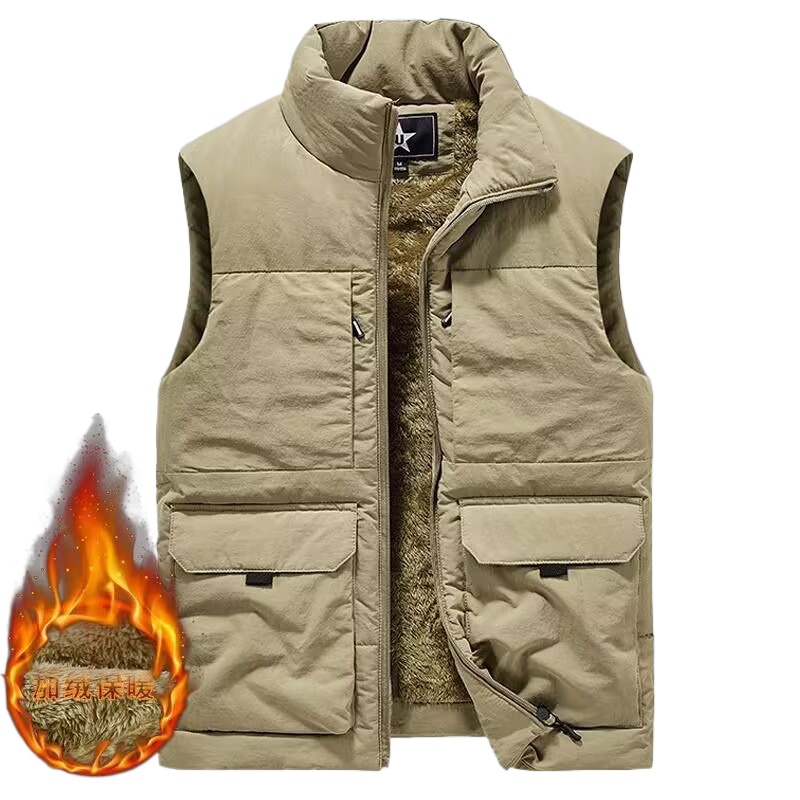 Hunting Outdoor Jacket - Zimowe męskie kamizelki myśliwskie Cargo Gruby