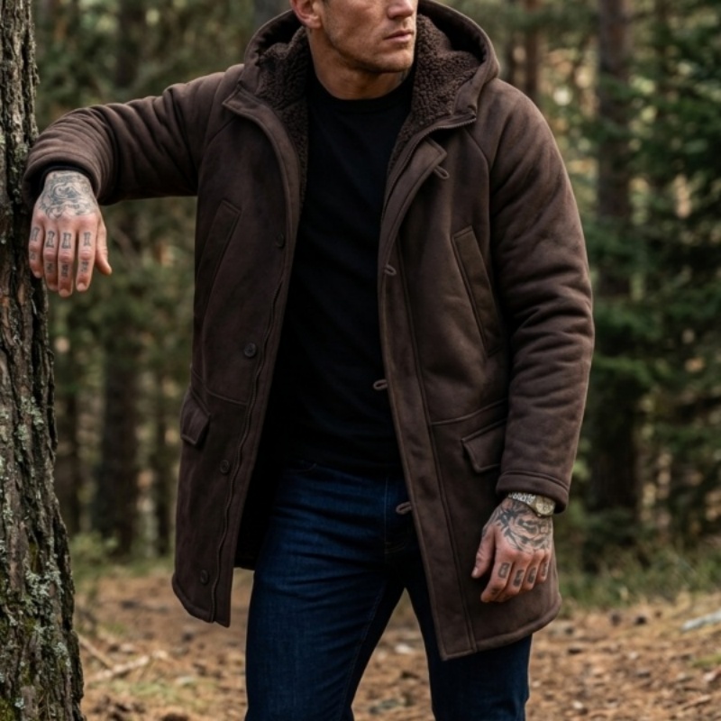 Hunting Outdoor Jacket - Nowa męska kurtka zimowa z kapturem