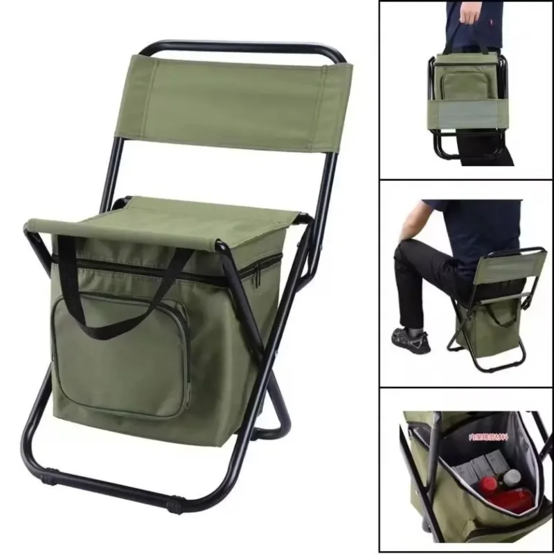 Hunting And Fishing Outdoor Chairs - Odpinane przenośne składane krzesło wędkarskie krzesło