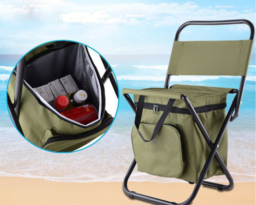 Hunting And Fishing Outdoor Chairs - 2 w 1 składana torba na