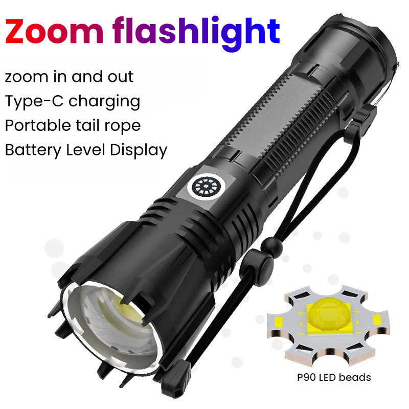 Hunting Outdoors - Latarka LED P90 o dużej mocy,