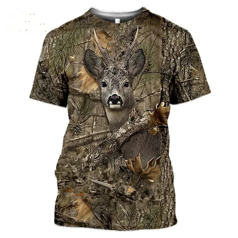Wildman Hunting & Outdoor Robertson - Koszulka 3D z kamuflażem, motywem dzikiego