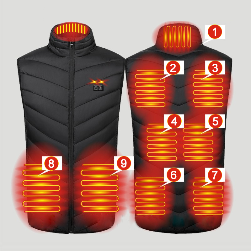 Kamizelka grzewcza zimowa z 9  – Outdoor Hunting Heater recenzja i cena