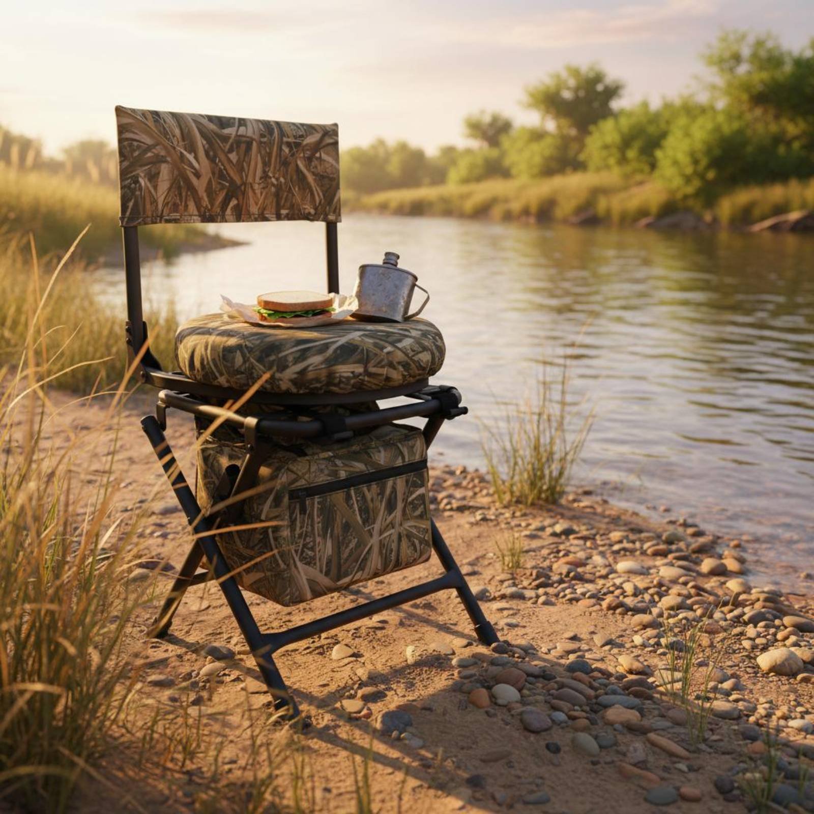 Składane krzesło wędkarskie, s – Hunting And Fishing Outdoor Chairs recenzja i cena