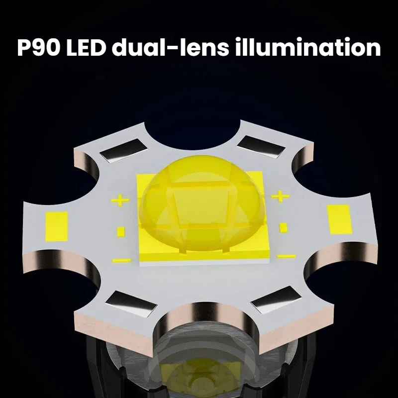 Latarka LED P90 o dużej mocy,  – Hunting Outdoors recenzja i cena