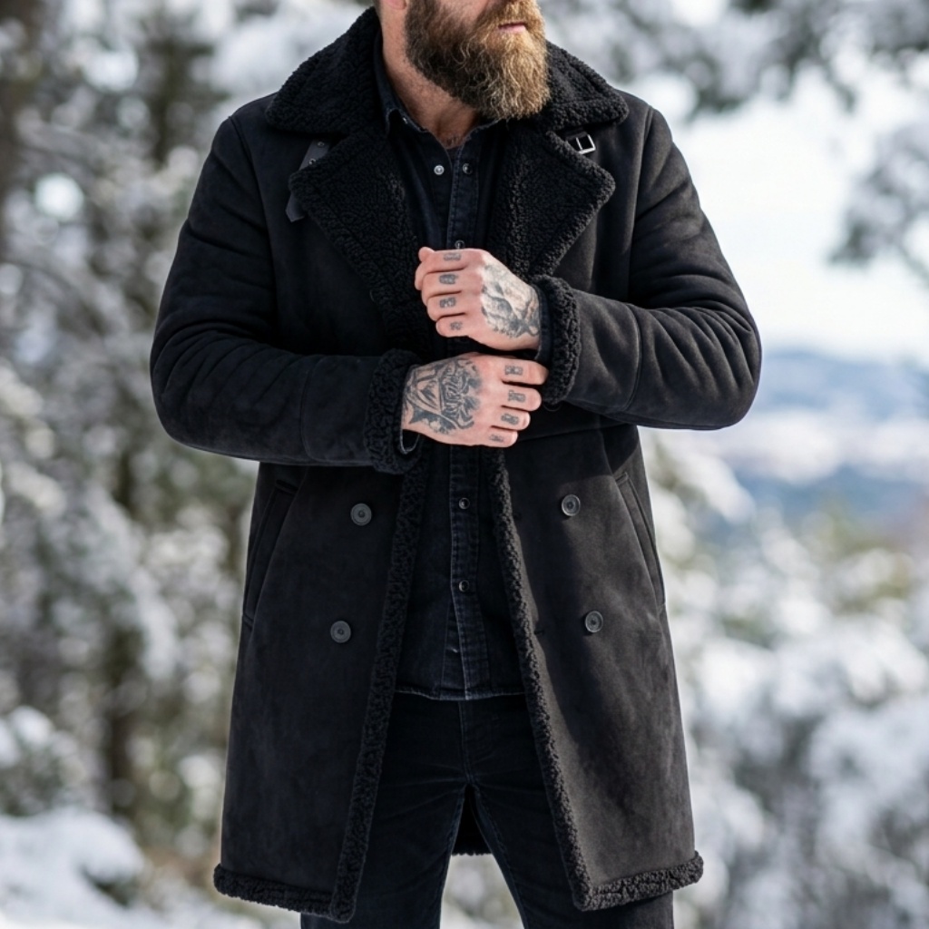Męska kurtka zimowa z imitacji – Hunting Outdoor Jacket recenzja i cena