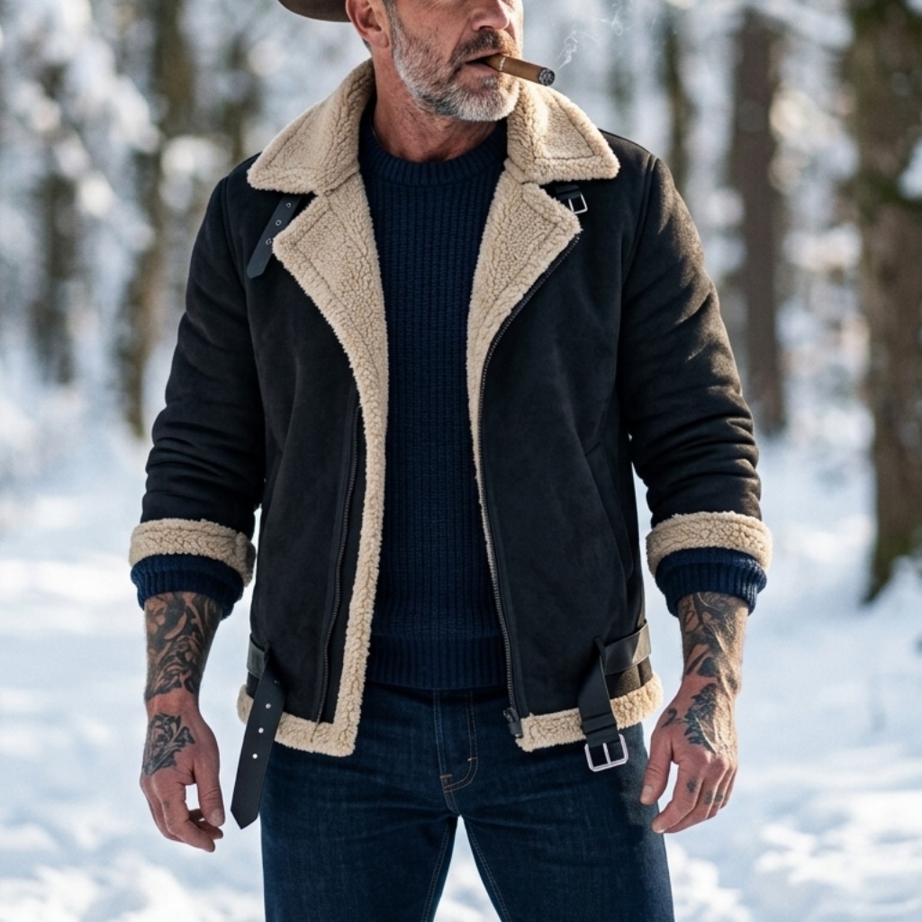 Męska zimowa kurtka z imitacji – Hunting Outdoor Jacket recenzja i cena