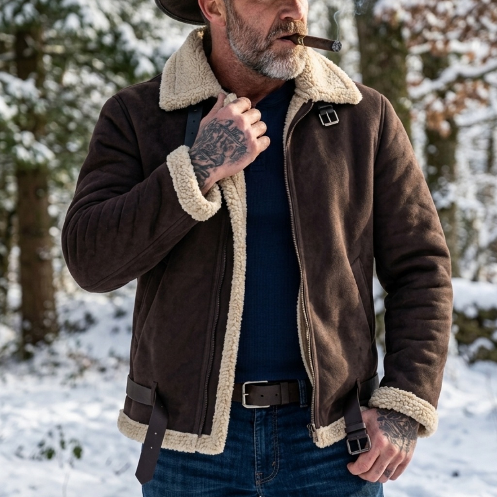 Męska zimowa kurtka z imitacji – Hunting Outdoor Jacket recenzja i cena
