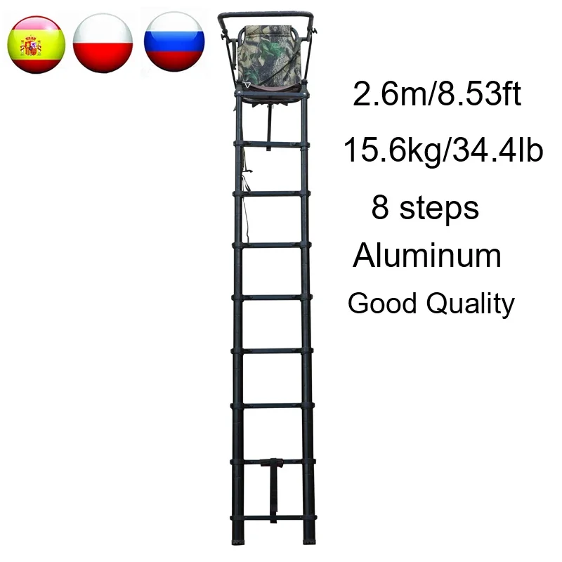 Drabiny teleskopowe do siedzis – Tree Stand Ladder recenzja i cena