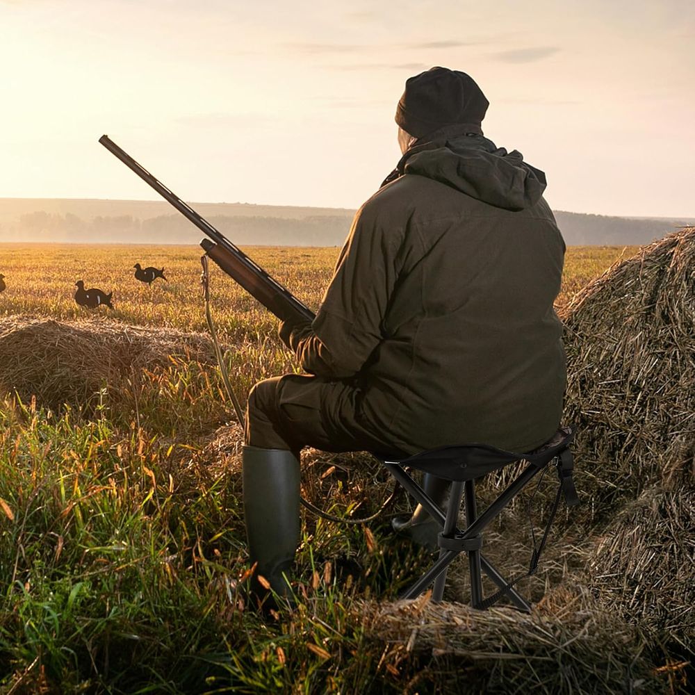 2 sztuki przenośnych, lekkich  – Hunting And Fishing Outdoor Chairs recenzja i cena