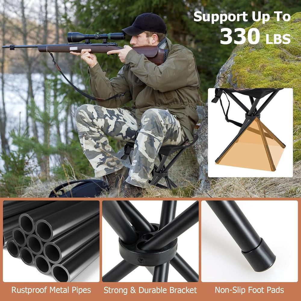 2 sztuki przenośnych, lekkich  – Hunting And Fishing Outdoor Chairs recenzja i cena