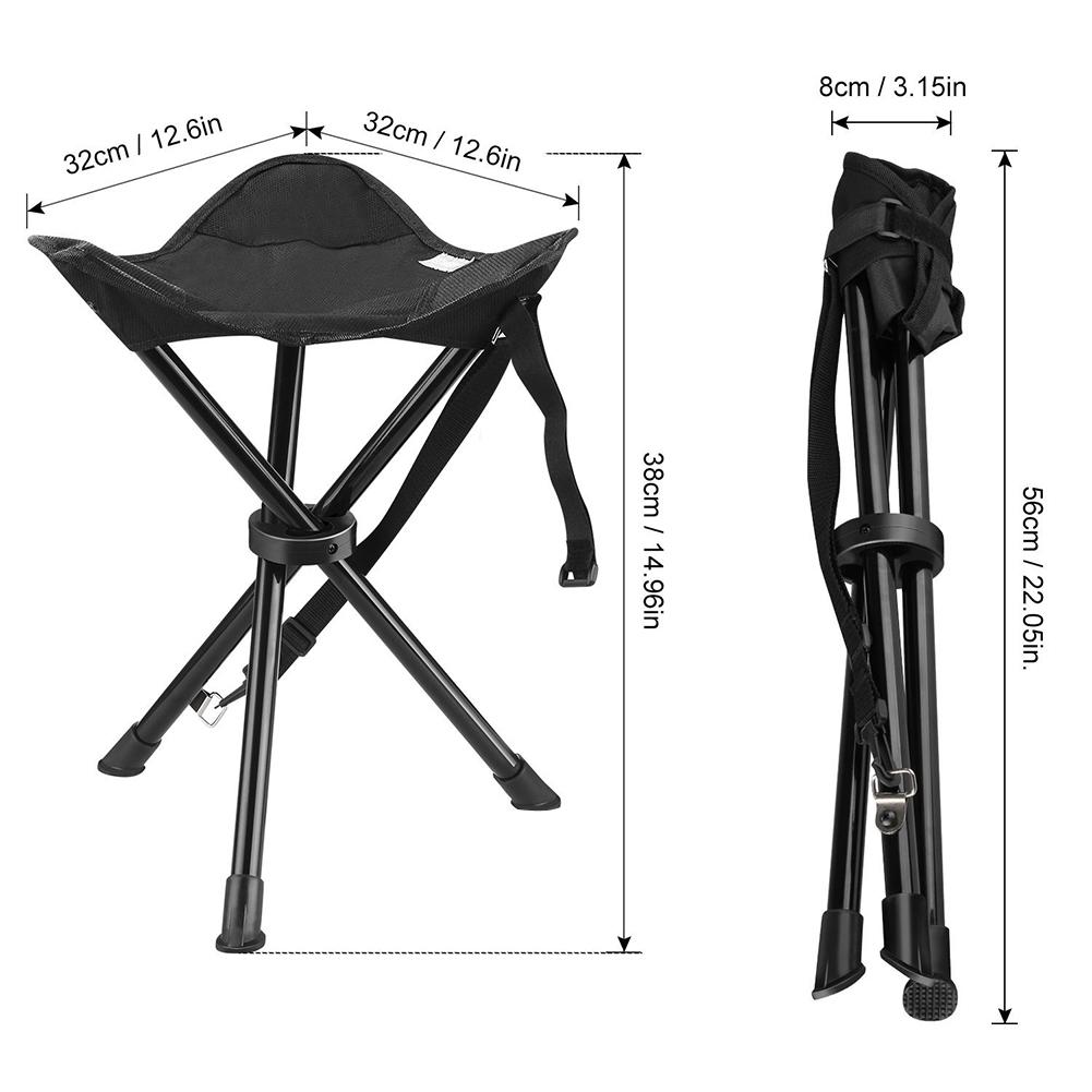 Przenośny stołek trójnóg skład – Hunting And Fishing Outdoor Chairs recenzja i cena