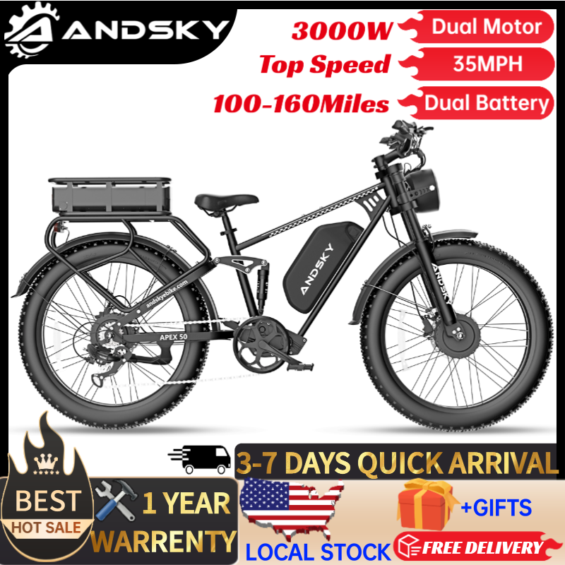 Rower elektryczny ANDSKY Apex5 – Outdoor Hunting Electric Bike recenzja i cena
